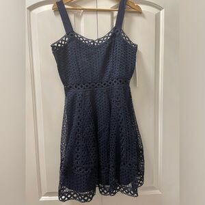 Aqua Blue Sleeveless Scoop Neck Sundress